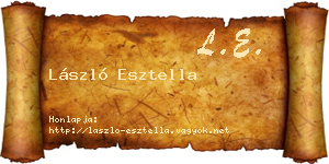 László Esztella névjegykártya